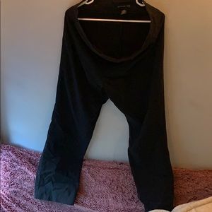 Black nylon pants